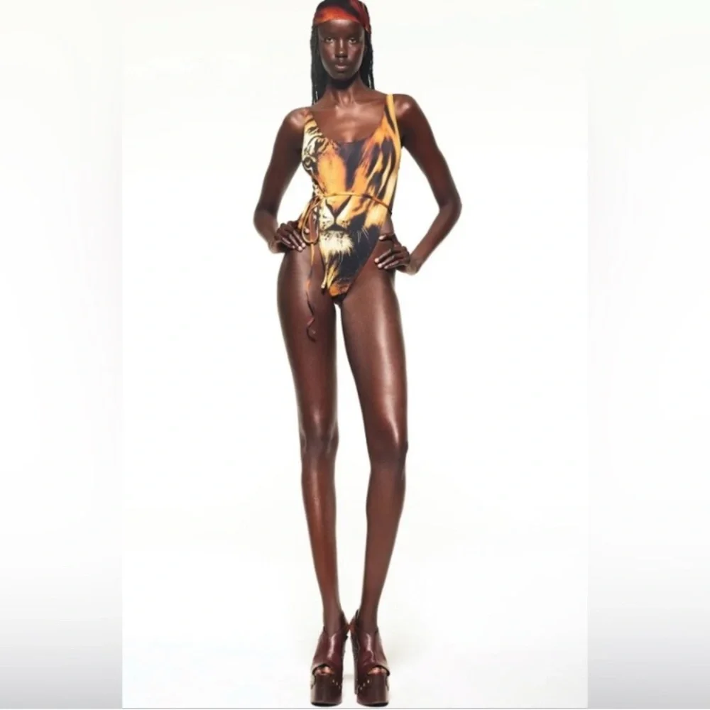 SKIMS X Roberto Cavalli Tie Waist One Piece